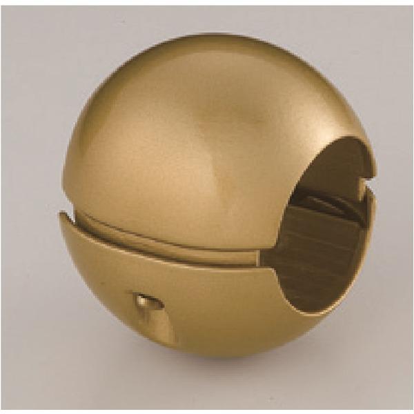 〔5個セット〕階段手すり滑り止め どこでもグリップ ボール形 亜鉛合金 直径38mm AG シロクマ...