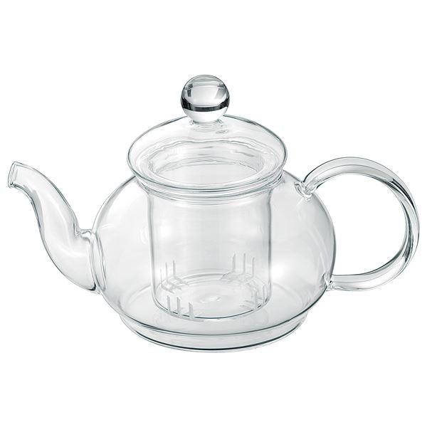 シンプル ティーポット/キッチン用品 〔600ml〕 耐熱ガラス製 アサヒ 〔台所 キッチン〕