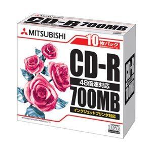 (まとめ) 三菱化学メディア PC DATA用 CD-R 48倍速対応 SR80PP10 10枚入 ...