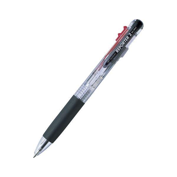 (まとめ) トンボ鉛筆 リポーター リポーター2 2色ボールペン(黒・赤) BC-WRC20 1本入...