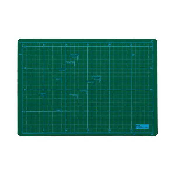 (まとめ) TANOSEE カッターマット A4 225×320mm 1枚 〔×5セット〕