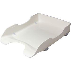 (まとめ) ソニック デスクトレー A4タテ 白 DA-245-W 1個 〔×5セット〕