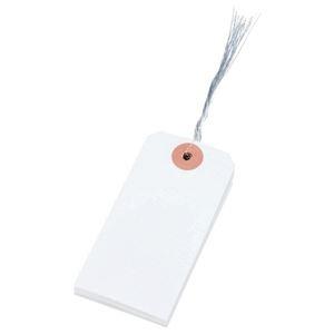 (まとめ) 大明商事 針金荷札 4号 43×90mm HN4-100 1パック(100枚) 〔×20...