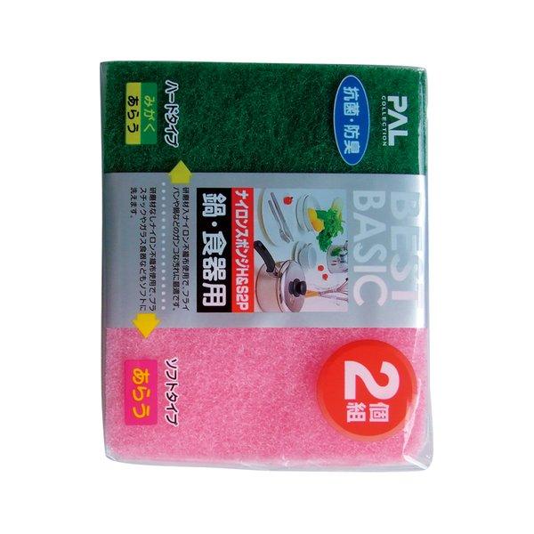 BBナイロンスポンジH＆S(2P) 〔12個セット〕 30-251