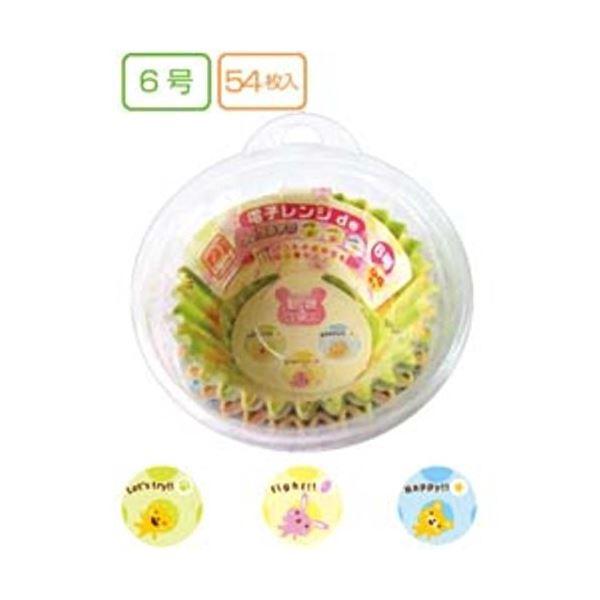 電子レンジdeお弁当カップ6号 動物 54枚入 色柄アソート/指定不可 〔12個セット〕 30-99...