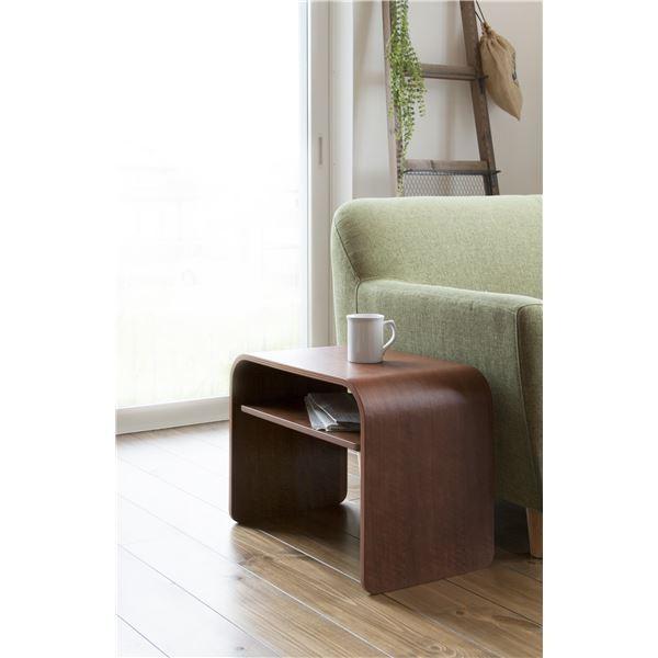 サイドテーブル ミニテーブル 幅50cm ウォルナット リビング ダイニング インテリア家具 お店 ...