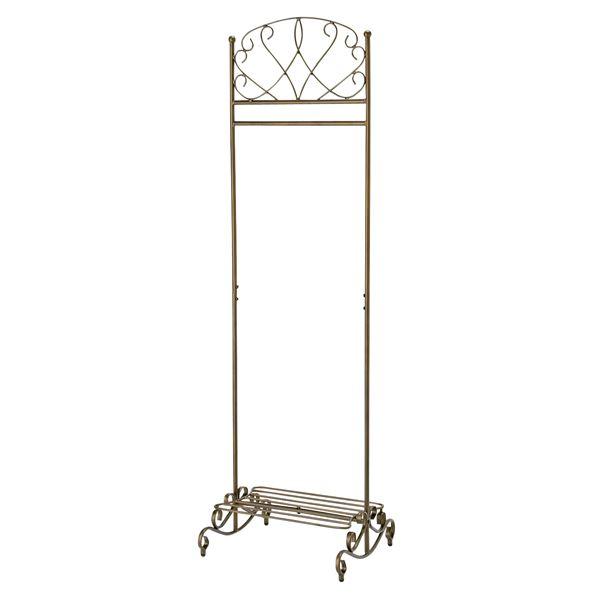 ハンガーラック 衣類収納 幅51cm スチール製 棚付き セレスティア リビング ベッドルーム イン...