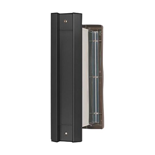 No.2000ポスト タテ型 内フタ付気密型 大壁 黒〔0001-05837〕