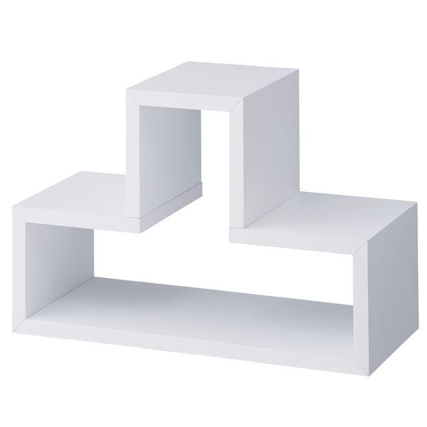 収納棚 リビング収納 幅54cm ホワイト トツゾー パズルラック デザイン収納棚 リビング ダイニ...