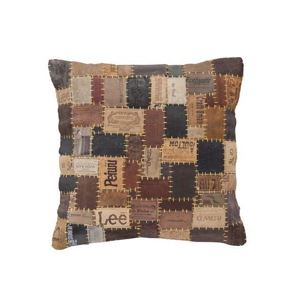 クッション 45×45cm 正方形 本革 TTC-331C デザイン リビング ダイニング ソファー...