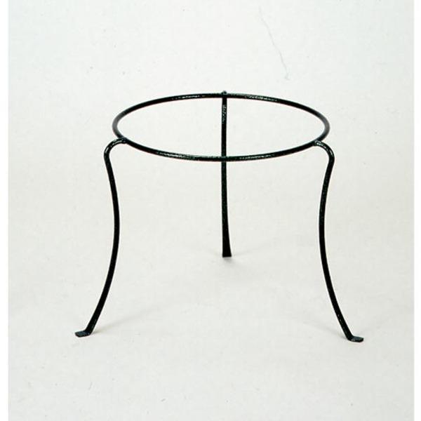 フラワースタンド/花台 〔リング内径30cm×高さ30cm〕 脚底保護ゴム付 防サビ加工 スチールワ...