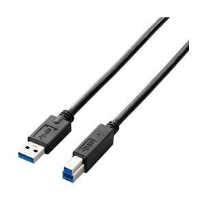 エレコム USB3.0ケーブル(A-B)/3.0m/ブラック USB3-AB30BK