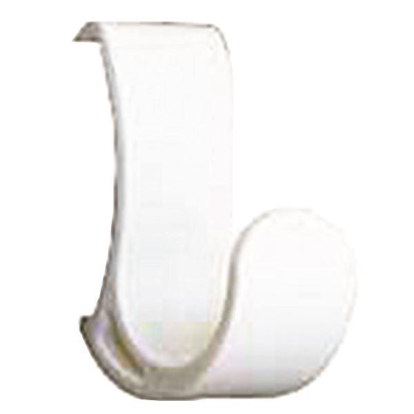 コートハンガーレール 専用フック 〔ホワイト×10セット〕 耐荷重5kg 強化ナイロン製 〔DIY ...