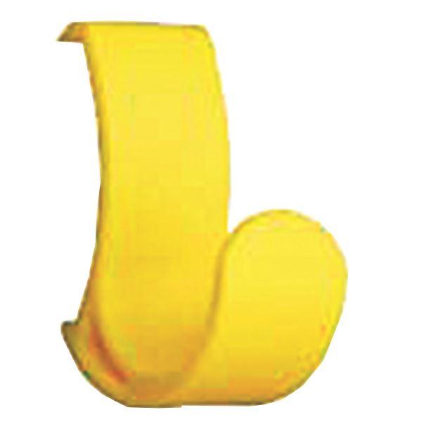 コートハンガーレール 専用フック 〔イエロー×10セット〕 耐荷重5kg 強化ナイロン製 〔DIY ...