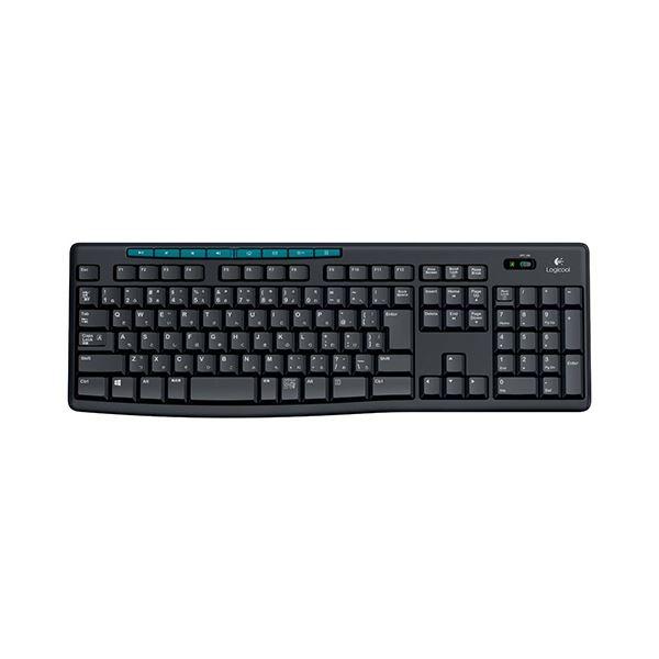 (まとめ)ロジクール ワイヤレスキーボードK275 ブラック K275 1台〔×2セット〕