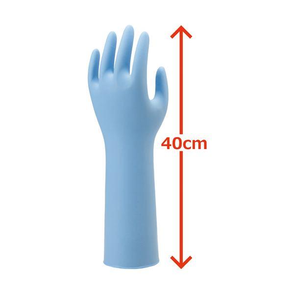 〔まとめ〕 ショーワグローブ ニトリスト・スーパーロング NO.887 M 50枚 〔×5セット〕 ...