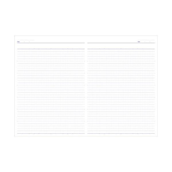 (まとめ)ナカバヤシ ロジカルエアノート5冊セミB5 B罫〔×5セット〕