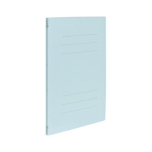 (まとめ) ナカバヤシ フラットファイル スリム A4S ブルー〔×50セット〕