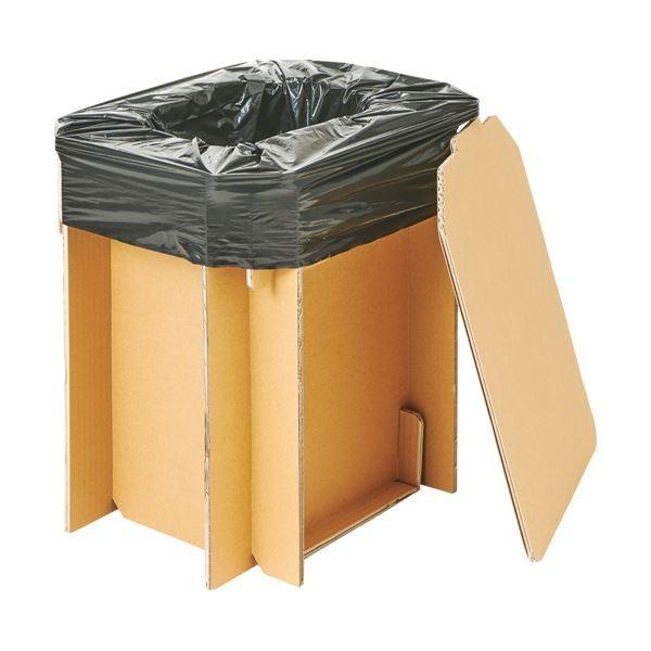 アズマ工業非常用・組み立て式ダンボールトイレセット(フタ付)20回分 AZ994 1セット