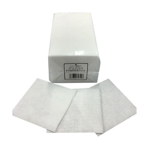 (まとめ)東京メディカル デリクロス 20×20cm ホワイト FT-6200 1パック(100枚)...