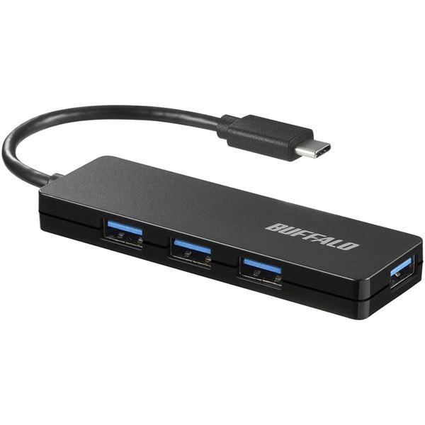 バッファロー(サプライ) USB3.1(Gen1) Type-C 4ポート バスパワーハブ ブラック...