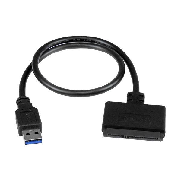 (まとめ)StarTech.com SATA-USB3.0 変換ケーブルアダプタ UASP対応 2....