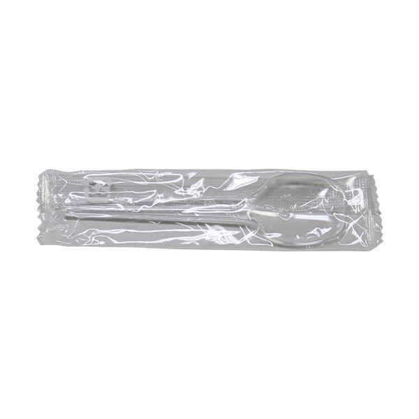 (まとめ)ミズムジャパン プラスチックデザートスプーン 100mm クリアー SF-005 1パック...