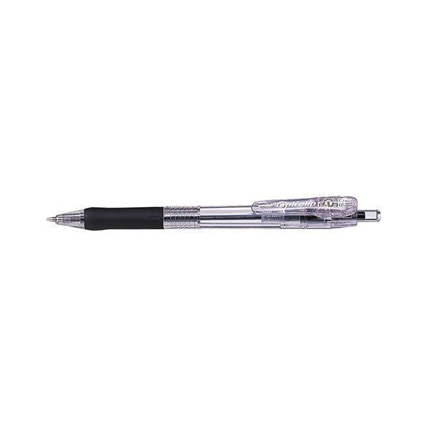 (まとめ) ゼブラ タプリクリップボールペン 0.5mm 黒 〔×50セット〕