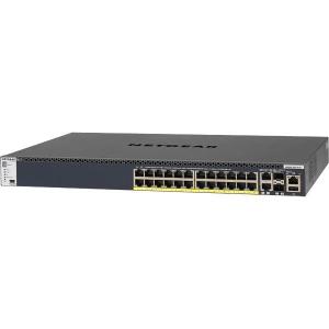 NETGEAR Inc. M4300-28G-PoE+ 1000BASE-T 24ポート(PoE+対応) +10GBASE-T 2ポート + 10G SFP+ 2スロット Layer3マネージスイッチ(スタッカブル) 480W bud...