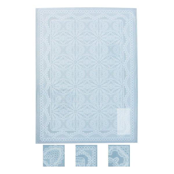 レース柄PPランチョンマット(42×30cm) アソート 35-272 〔12個セット〕