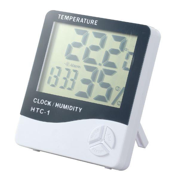 (まとめ) 温湿度計 HTC-1 〔×5セット〕