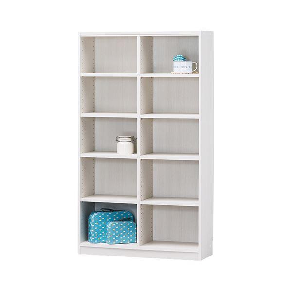 白井産業 木製棚タナリオ TNL-1587 ホワイト 〔約幅870×奥290×高1500mm〕