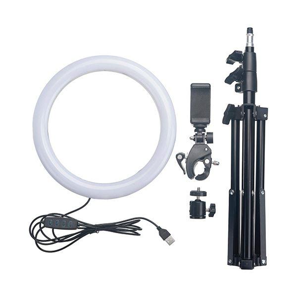 グリーンハウス LEDリングライトGH-CSL80B-BK 1台