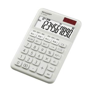 シャープ カラー・デザイン電卓 10桁ミニナイスサイズ グレー系 EL-M336-HX 1台