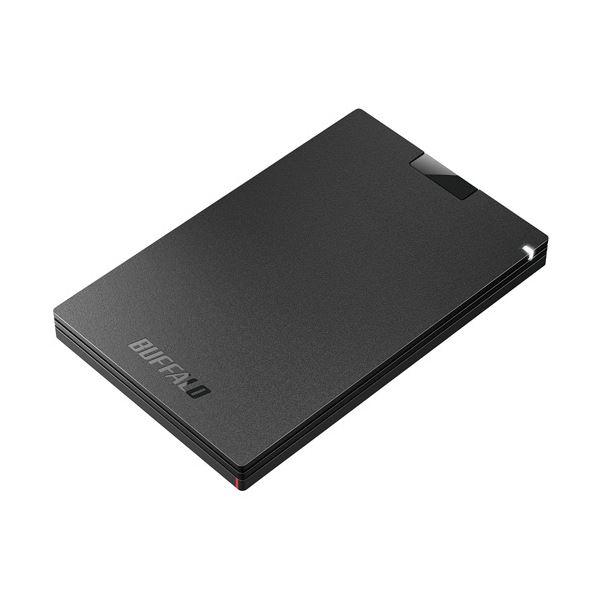 バッファロー USB3.2(Gen1)ポータブルSSD 500GB ブラック SSD-PG500U3...