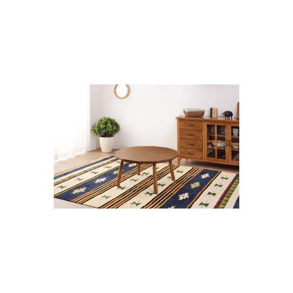 こたつ 約幅80cm ブラウン 天然木 ラバーウッド こたつテーブル リビング ダイニング インテリ...