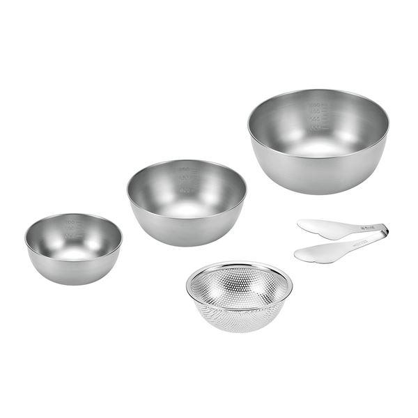 燕人の匠 ボウル4点セット(トング付)(ボウル21cm＆18cm＆15cm＆パンチングボウル15cm...