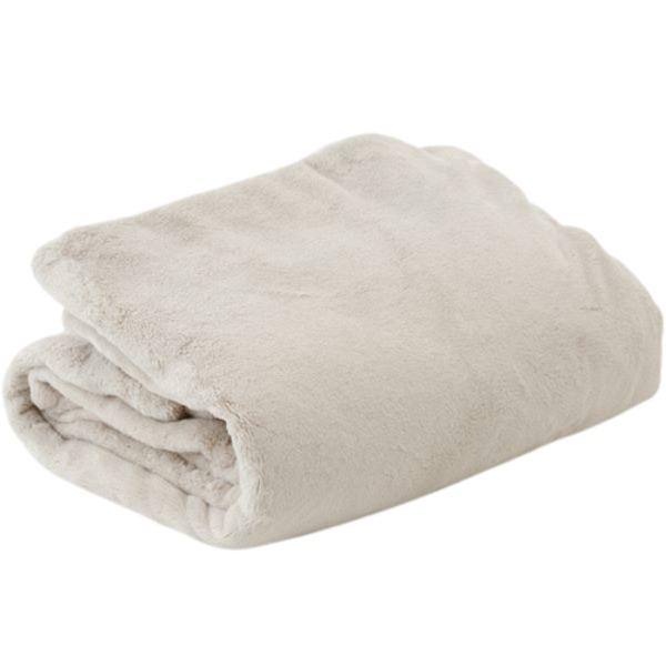 毛布 寝具 約140×200cm グレー 無地 節電 吸湿発熱機能付き ベッドルーム 寝室 インテリ...
