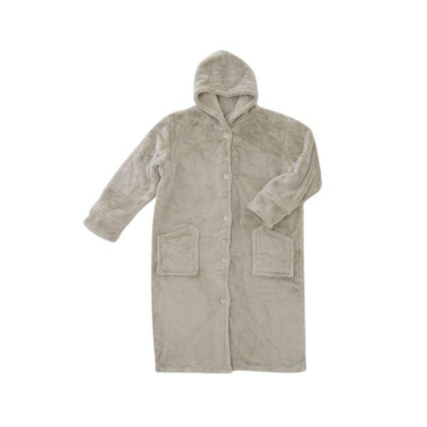 着る 毛布 約着丈115cm グレー 吸湿発熱機能 家事中着用OK もこもこあったか リビング イン...