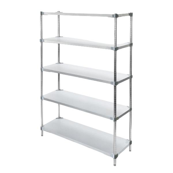 スチールラック 約幅90×奥行35×高さ180cm 5段 シルバー 日本製 PROFACE プロフェ...