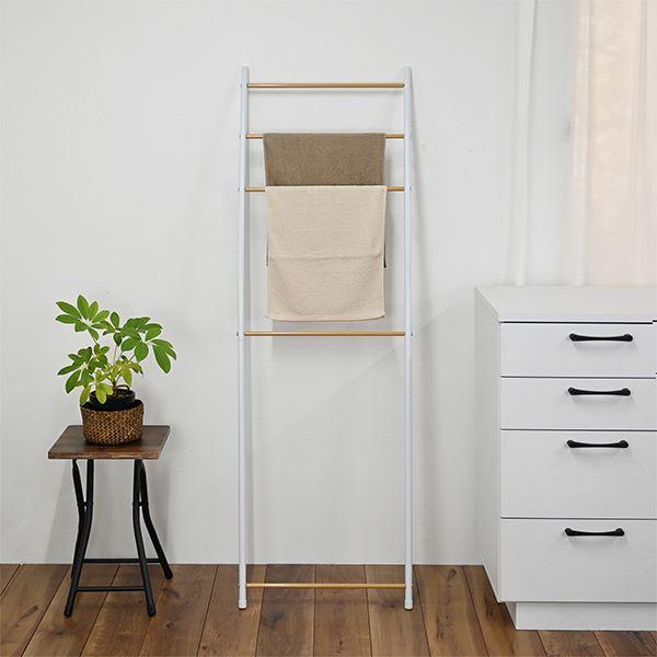 タオルスタンド 幅47.5cm パイプハンガー 物干し 室内干し タオルハンガー ランドリー収納 組...