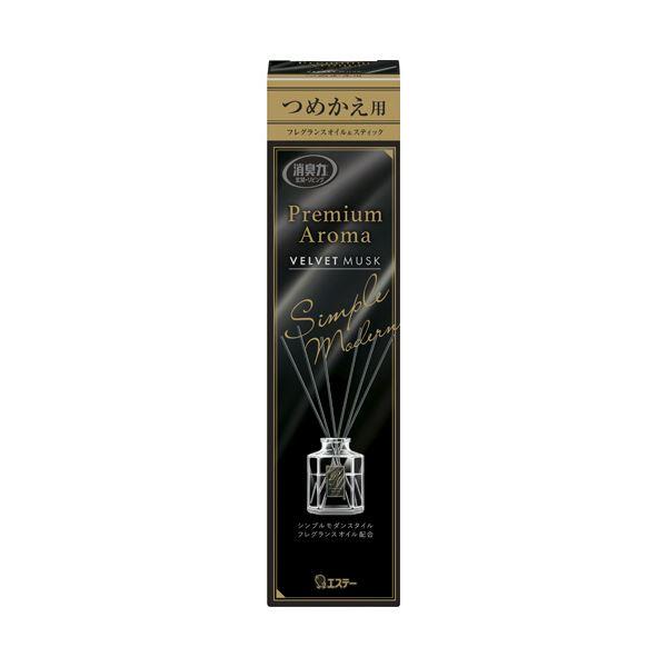 (まとめ) エステー玄関・リビング用 消臭力 Premium Aroma Stick ベルベットムス...