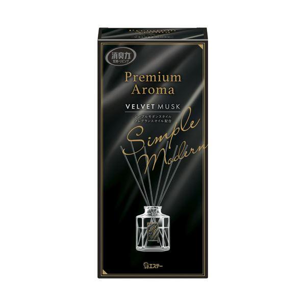 (まとめ) エステー玄関・リビング用 消臭力 Premium Aroma Stick ベルベットムス...