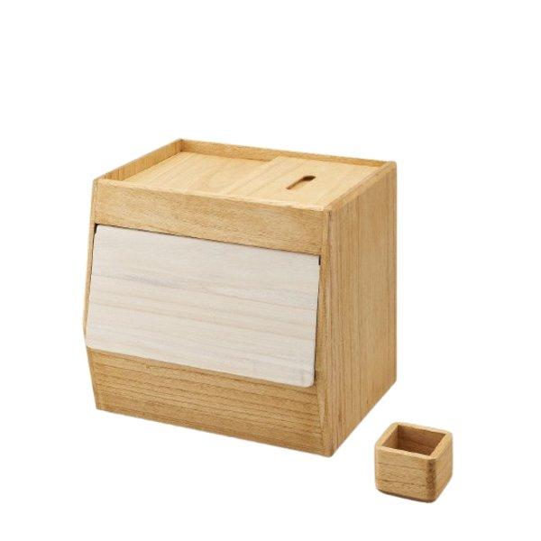 桐 米びつ 10kg 木製 天然木 日本製 フラップ扉 １合升付き kirisai こめ櫃 ライスス...