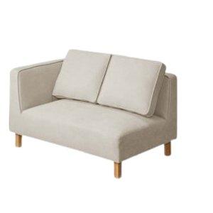 ゆったりくつろげるコーナーソファ 右カウチタイプ グレー