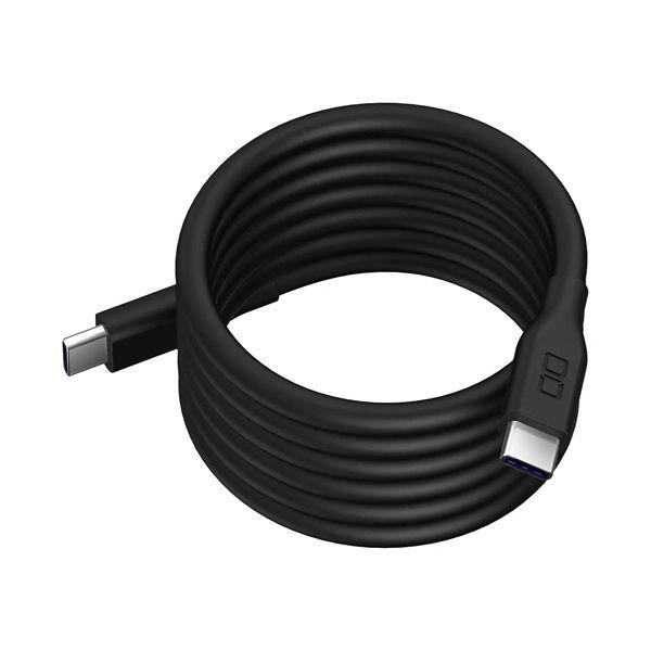 CIO スパイラルシリコンケーブル CtoC 240W 1m ブラック CIO-SLSC30000-...