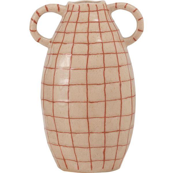 フラワーベース ベージュ (約W19.5×D16×H29cm) 完成品