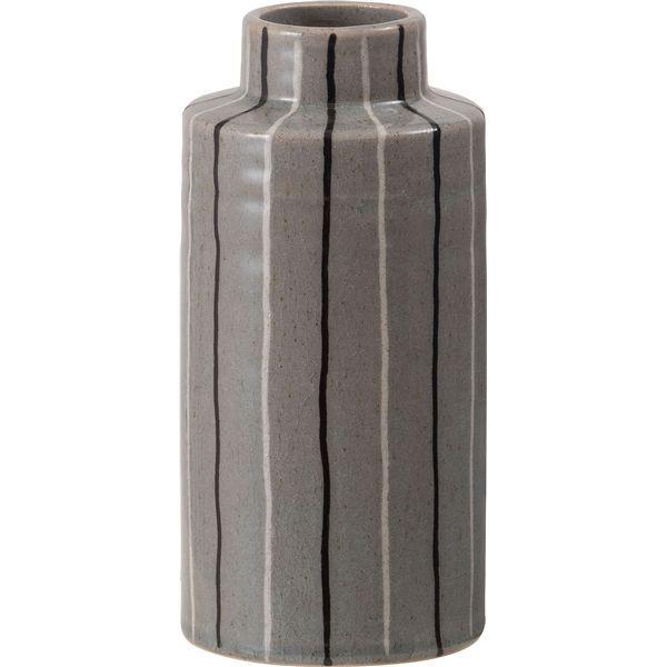 フラワーベース グレー (約W10.5×D10.5×H22cm) 完成品