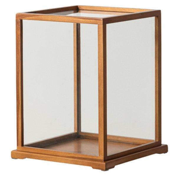 クラシックショーケース ブラウン (約W28×D28×H36cm) 完成品