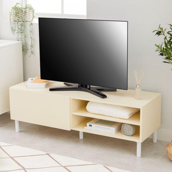 韓国風デザインテレビボード(リブ) ナチュラル